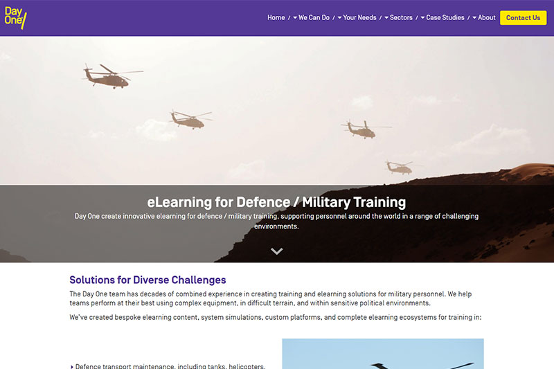Day One defence elearning
