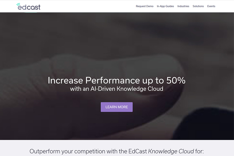 Edcast AI driven knowledge cloud