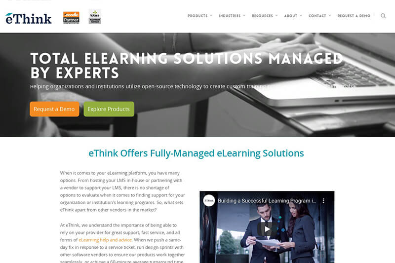 eThink for Moodle and Totara LMS solutions