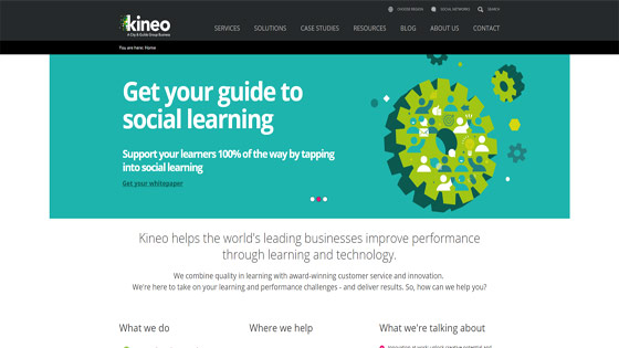 Kineo workplace learning solutions