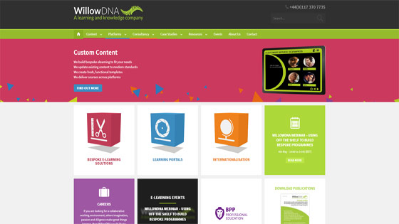 WillowDNA bespoke elearning solutions